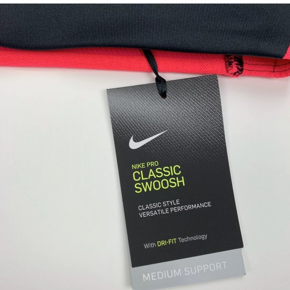 NWT Nike Pro Classic Swoosh Sports Bra - Picture 3 of 6